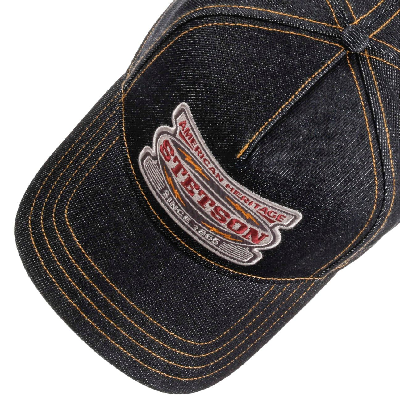 Stetson Dark Denim Cap Basecap czapka bejsbolówka męska – Snapback, z daszkiem, na wiosnę, lato, jesień, zimę, wiosnę, lato, jesień i zimę