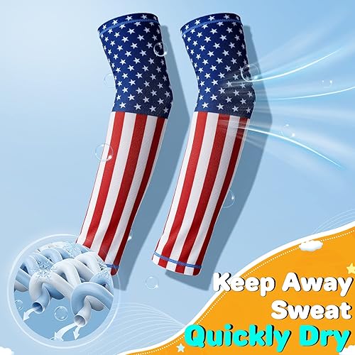 Vista 28 de JOEYOUNG Mangas de brazo para niños (4-9 años), mangas solares para fútbol, baloncesto, disfraz para fiesta, protección UV, manga refrescante