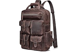 Vintage Men's Genuine Leather Backpack Bag: Your Timeless Companion