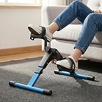 Vista 2 de MOMODA Under Desk Pedal Exerciser Mini Bike for Leg/Arm - Foldable Peddler with LCD Display for Home/Office