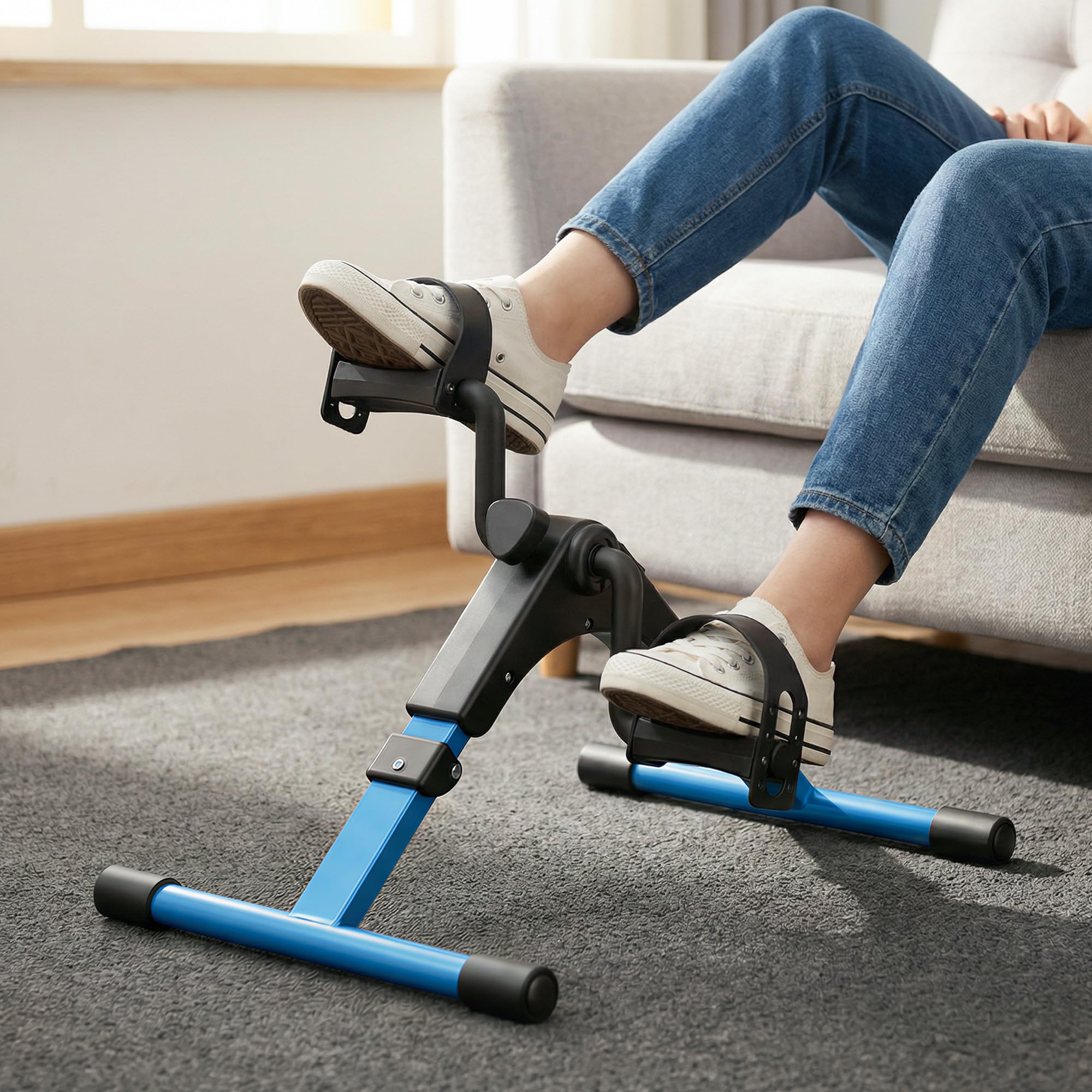 Pedalier Mini Velo D Appartement pour Bras Et Jambes Formateur Exerciseur avec Moniteur LCD