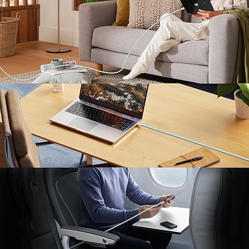 Miniatura 7 de Paquete de 2 cables de carga USB C a USB C de 6 pies para iPhone 15, cable USB C de 60 W, cable de carga rápida USBC tipo C compatible con