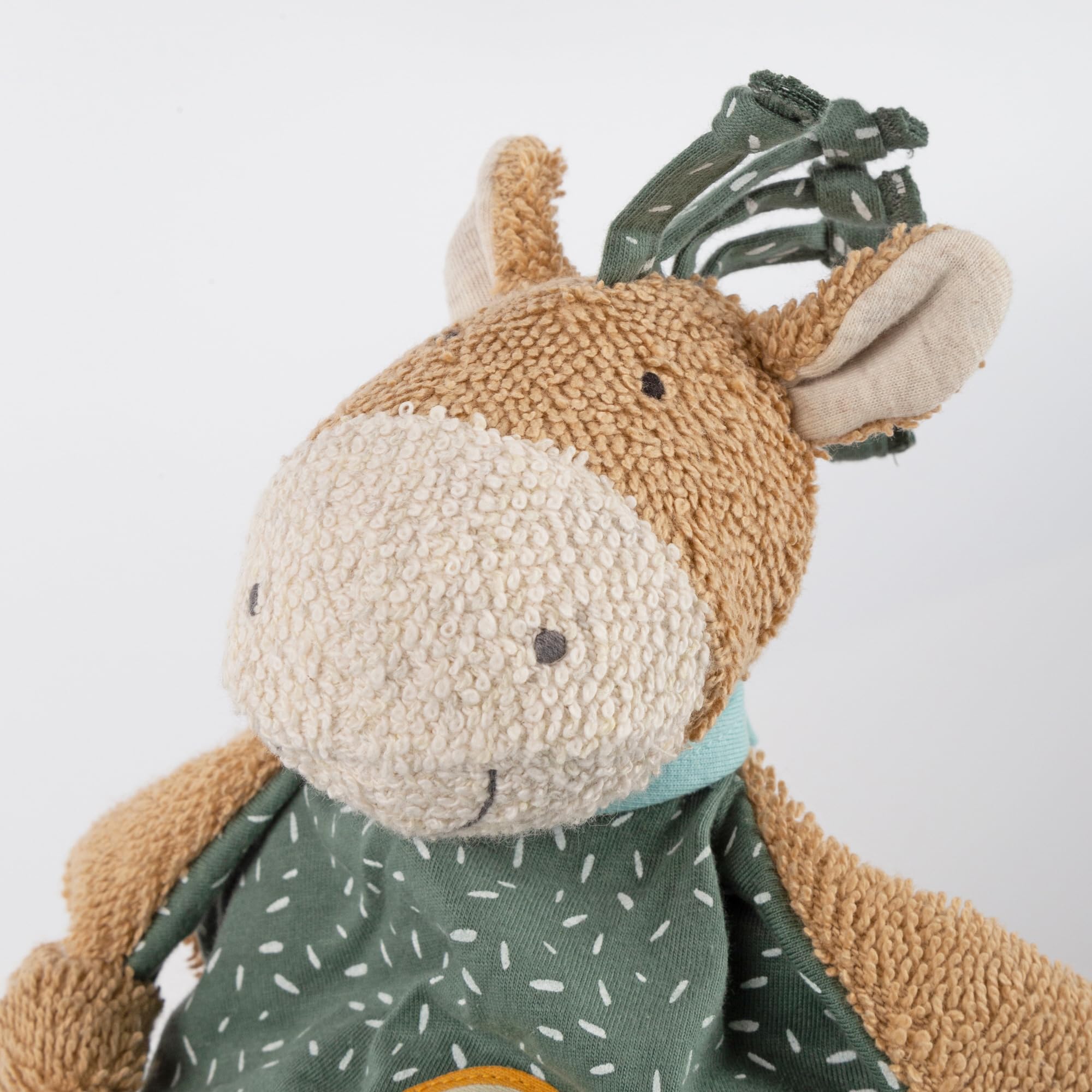 SIGIKID Schnuffeltuch Pony Wiah grün- Baby Schmusetuch - Spielzeug Stofftier Kuscheltier – Stofftuch für Neugeborene - Plüschtier zum Trösten für Babys und Kleinkinder ab Geburt geeignet