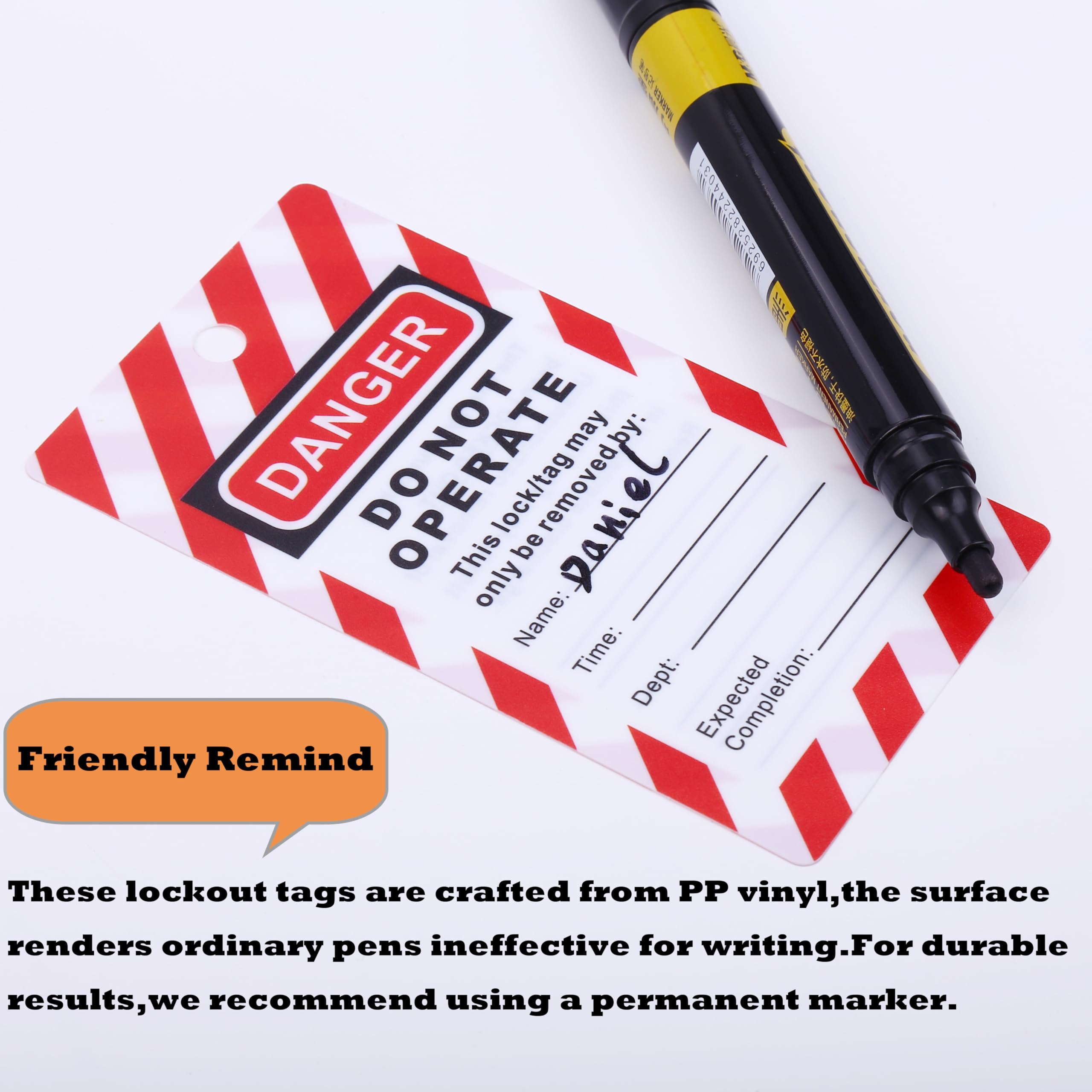 Lockout Tagout Tags - OSHA Compliant -3