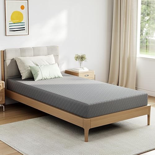 Novilla Twin XL Mattress 5 Inch, XL Twin Memory Foam Mattress in a Box with Airflow Wave-Cut & Pressure-Relieving Foam for Cool Touch & Contour Support Mattresses Twin XL Size