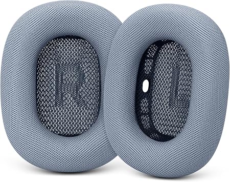 GEVO Upgraded Ear Cushions Replacement Earpads for AirPods Max 1 & 2 Headphones, Protein Leather Ear Pads Ear Covers Cups with Memory Foam and Magnet for AirPods Max 1 & 2 Blue