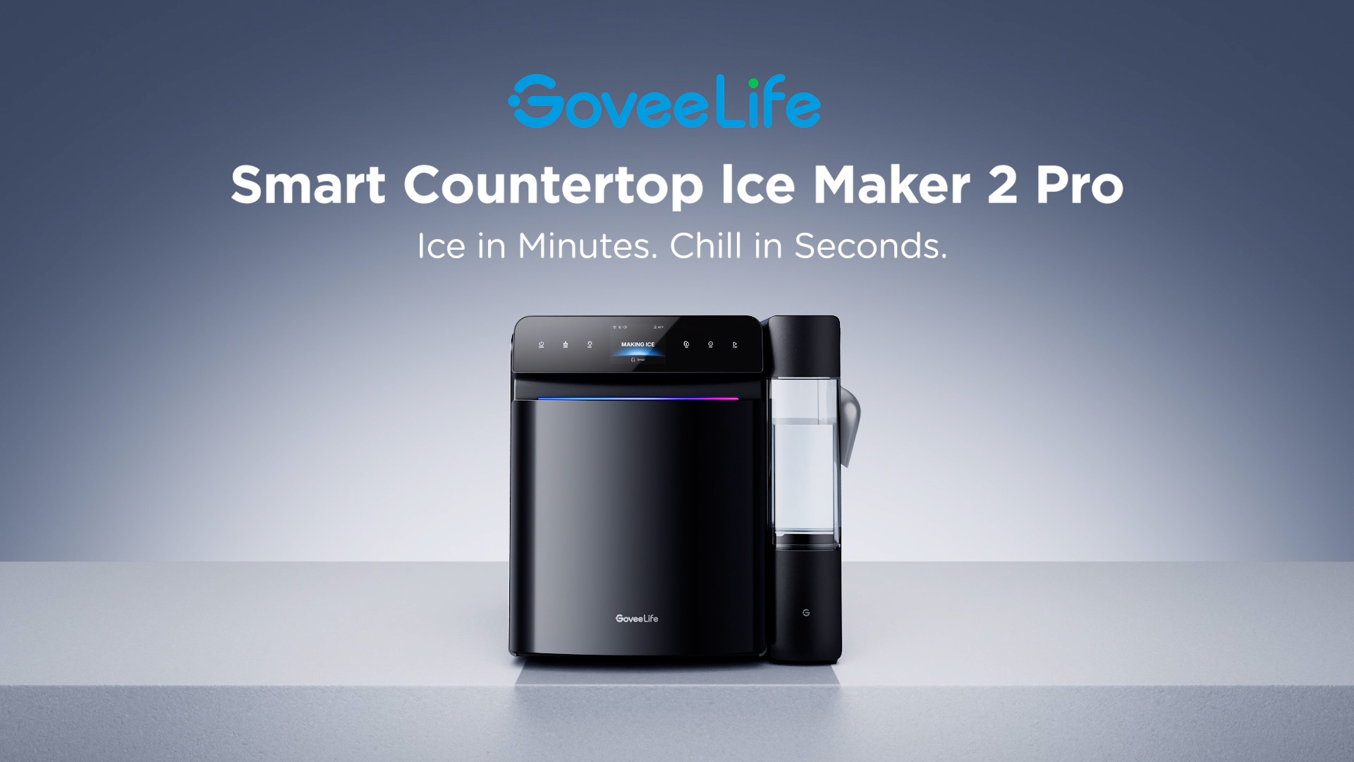 Image of GoveeLife Smart Countertop Ice Maker 2 Pro, 3 Mins 9 Ice Cubes with 3 Sizes