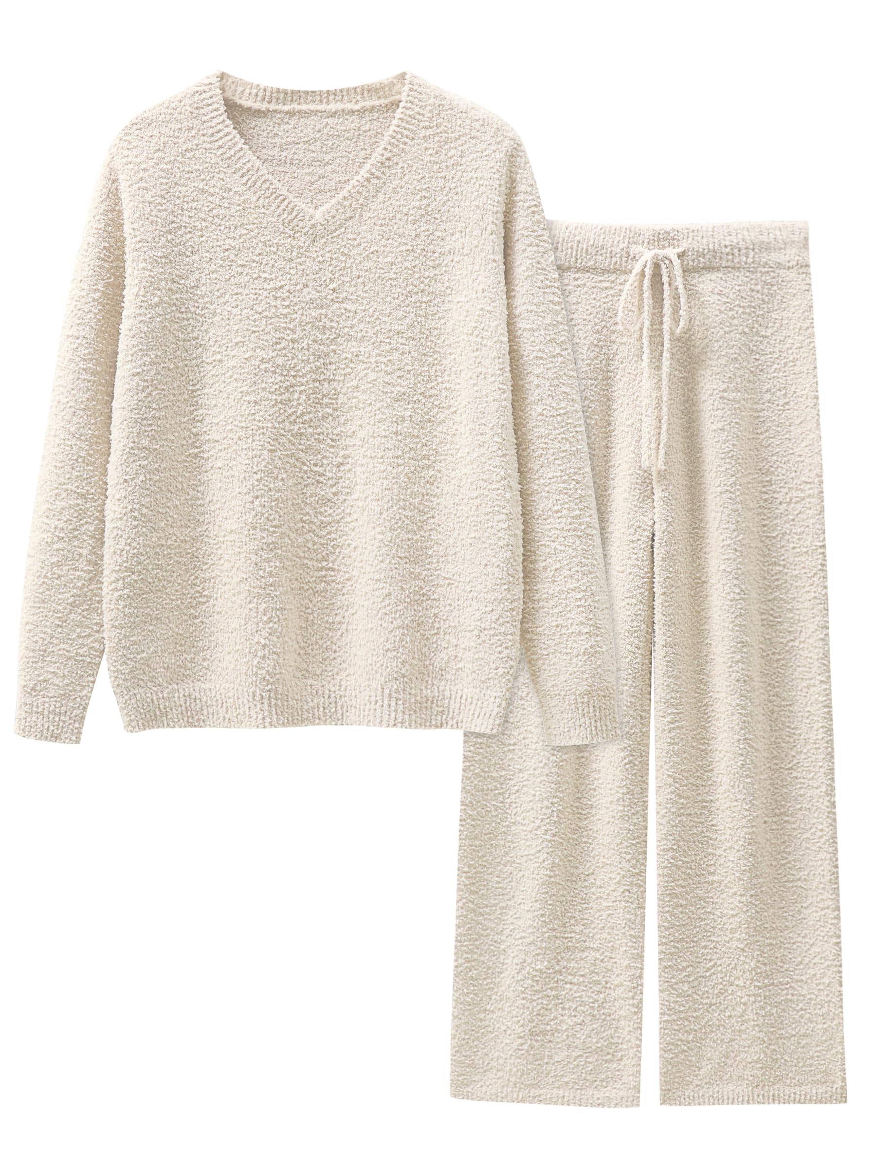 ANRABESS Fuzzy Fleece Lounge Set