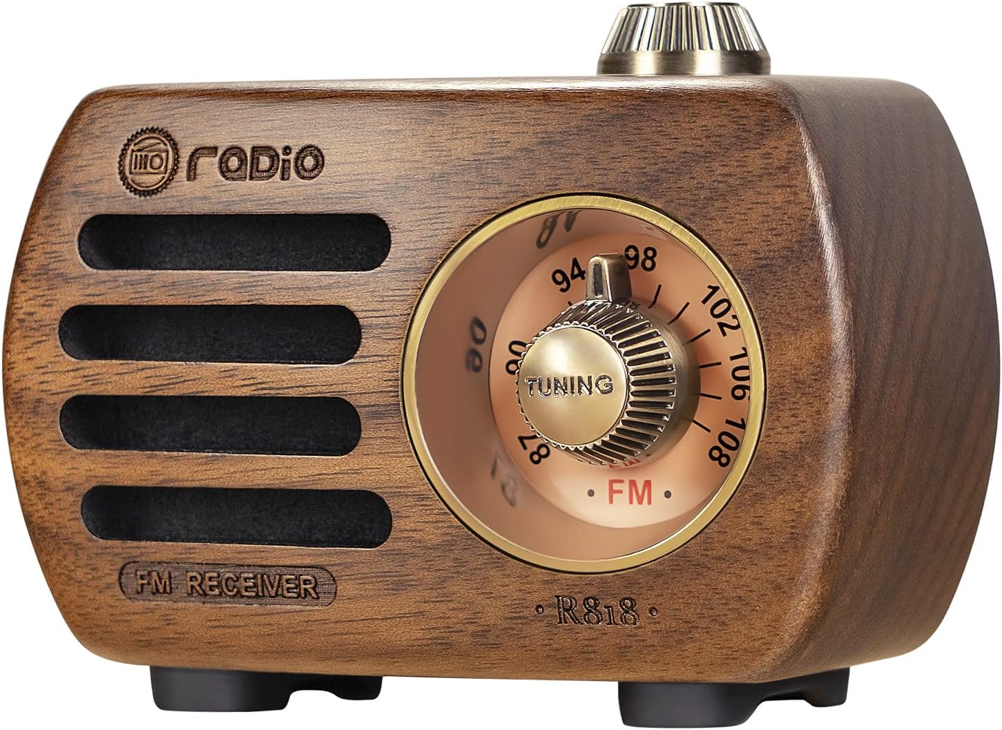 Radio FM Portatile Ricaricabile, Piccolo Altoparlante Bluetooth Wireless Con Suono Surround Radio Usb Blu Vintage 90839546