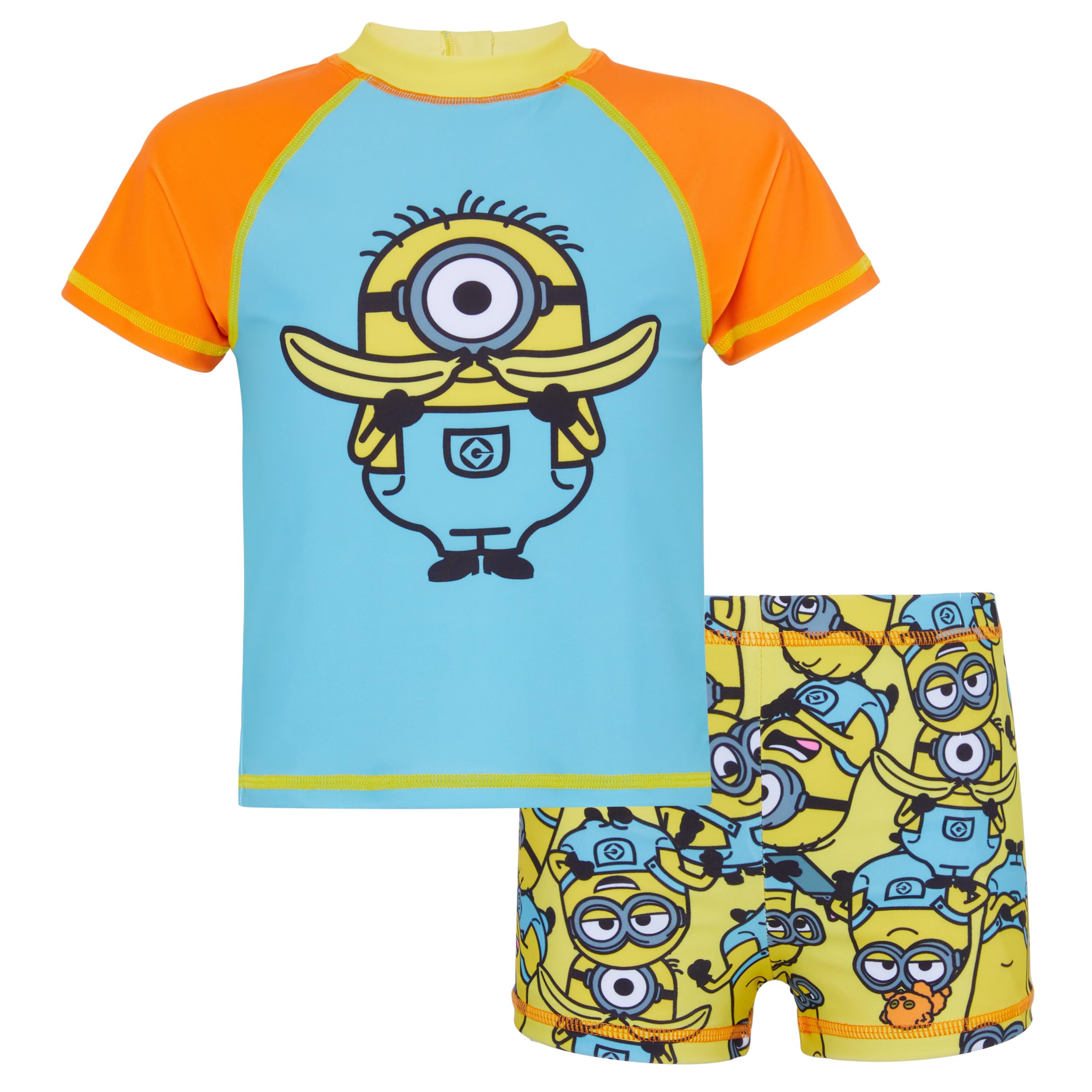 Minions Traje de baño de 2 Piezas para niños - Banana 3-10 años