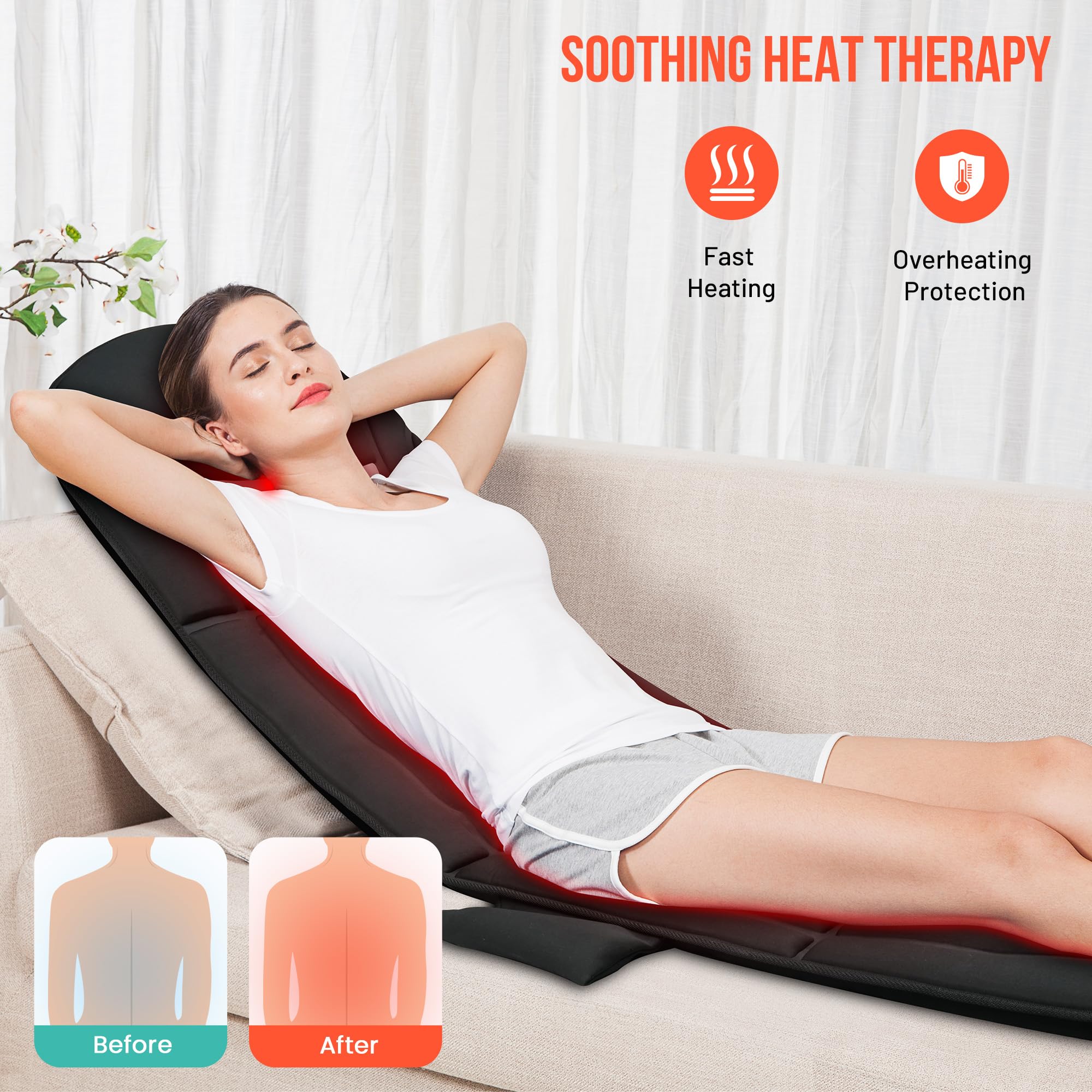 Amazon.com: Snailax Massage Mat Full Body,Massage Pad with 10 Vibration Motors,Back Massager Pad with Heat,Christmas Gifts for Men Women Mom Dad : Health & Household Amazon.com: Snailax Massage Mat Full Body,Massage Pad with 10 Vibration Motors,Back Massager Pad with Heat,Christmas Gifts for Men Women Mom Dad : Health & Household