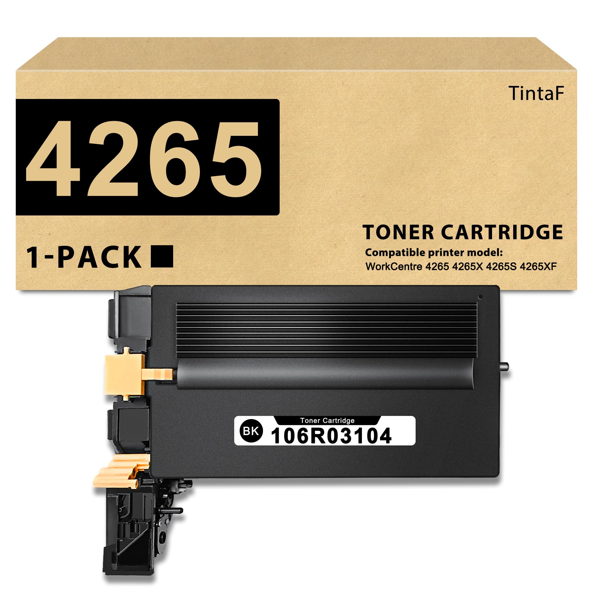 TintaF WorkCentre 106R03104 4265 Toner Cartridge Replacement for Xerox 4265 106R03104 Black Toner Work with WorkCentre 4265 4265X 4265S 4265XF Printer