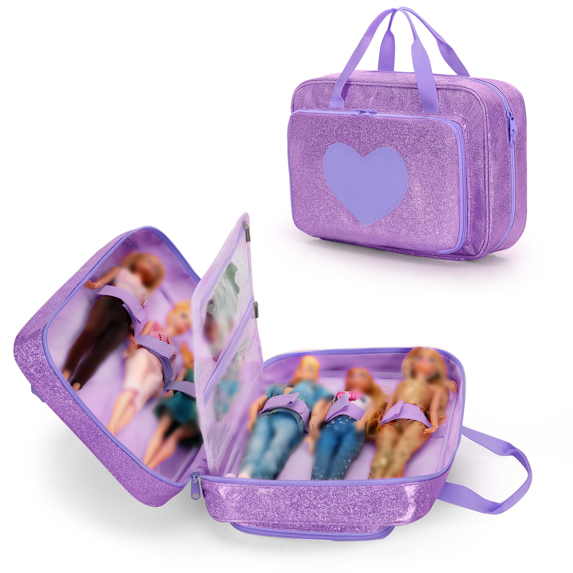 Amazon.com: LoDrid Doll Carrying Case Compatible with Barbie Dolls