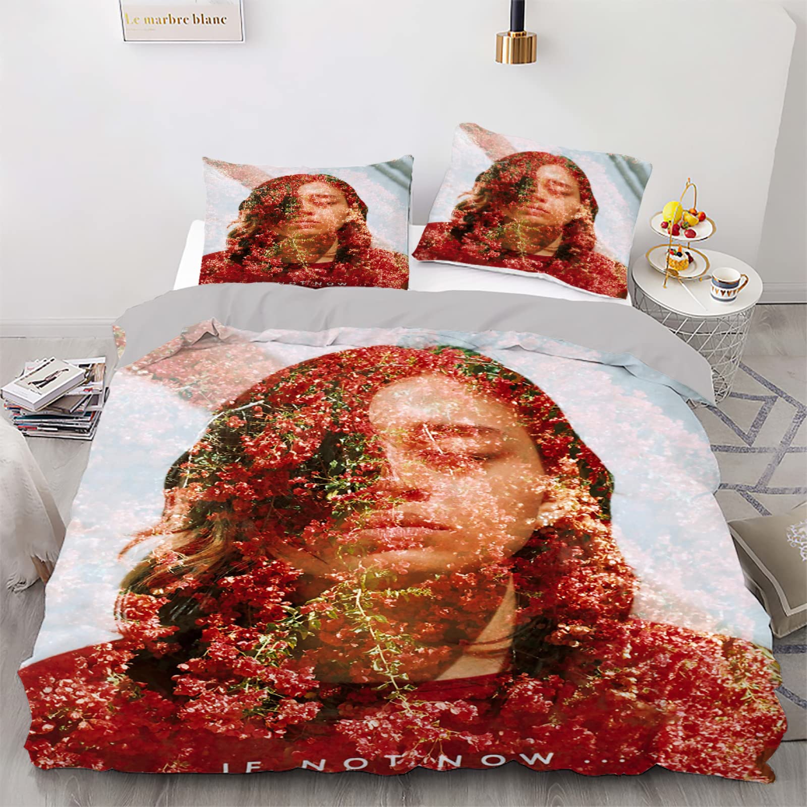 Parure de lit 90x190 enfant avec housse de couette en microfibre et taie d'oreiller 65x65