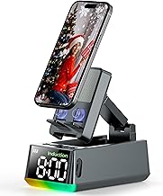 Bluetooth Speaker White Elephant Gifts:Induction Cell Phone Stand HD Sound Gift for Men Women Adults Birthday Christmas Secret Santa,Kitchen Gadget Mom Wife Dad Husband Teen Stocking Stuffers(Gray)