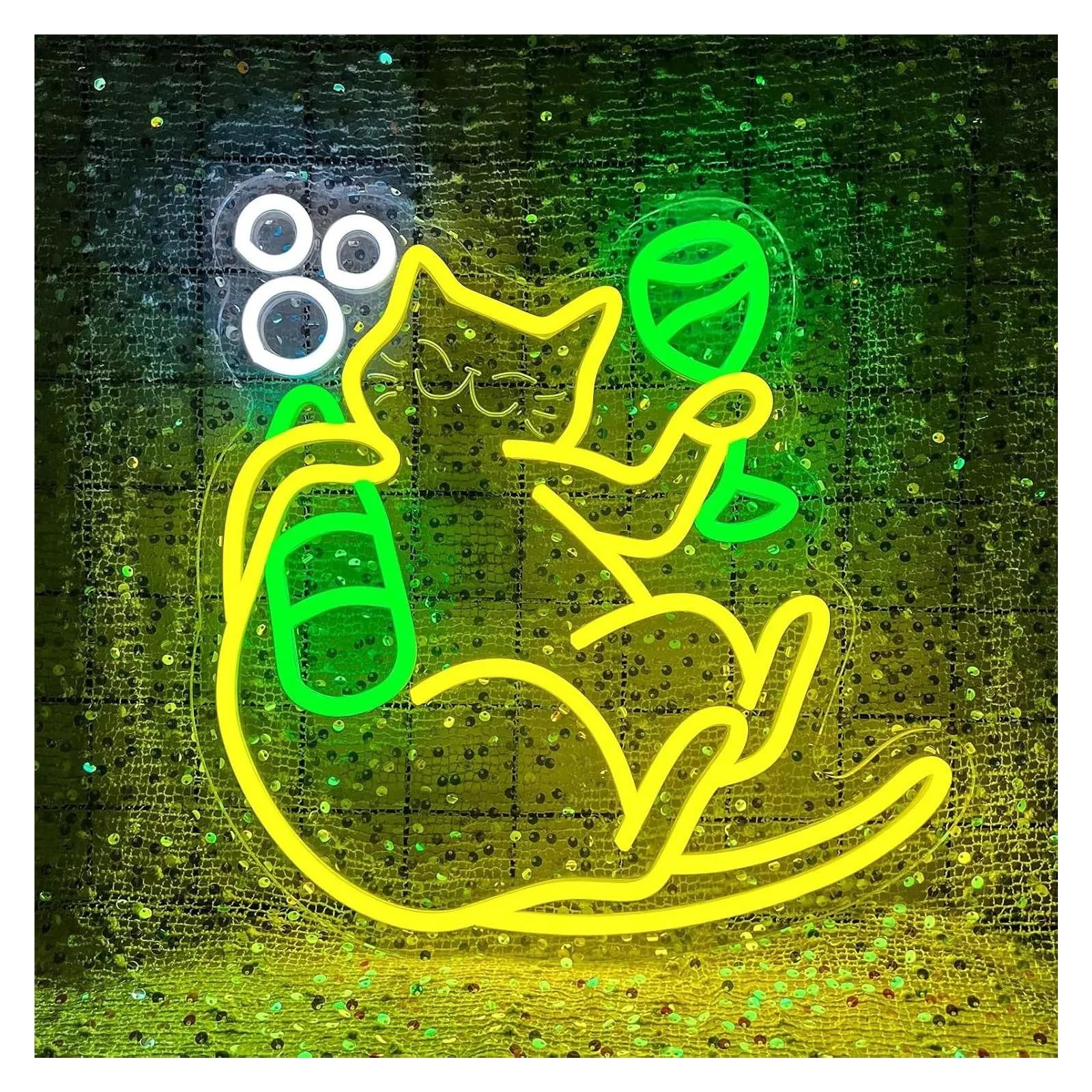 SHOUXI Sign Lamp Tools Cat Neon Sign USB Powered Light for Bar Man Cave Living Room Party Store Wall Decor 31.5cmх38cm