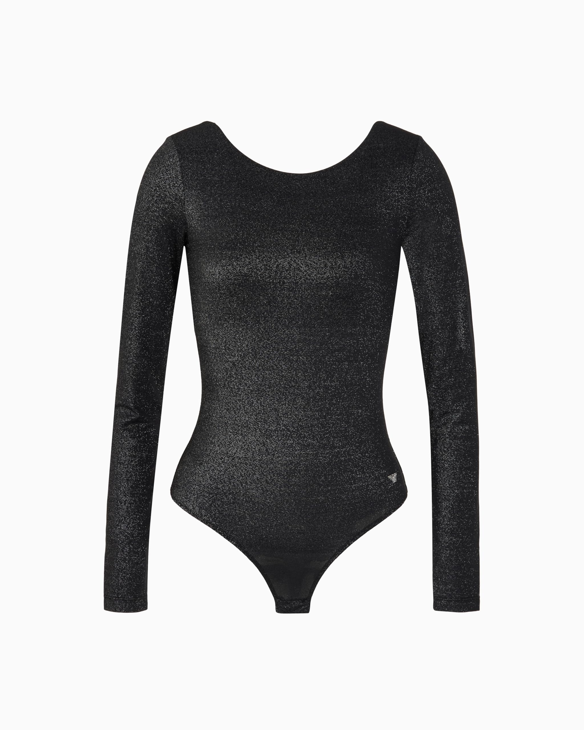 Emporio Armani Lurex Long Sleev Body T-shirt Donna (Pacco da 1)