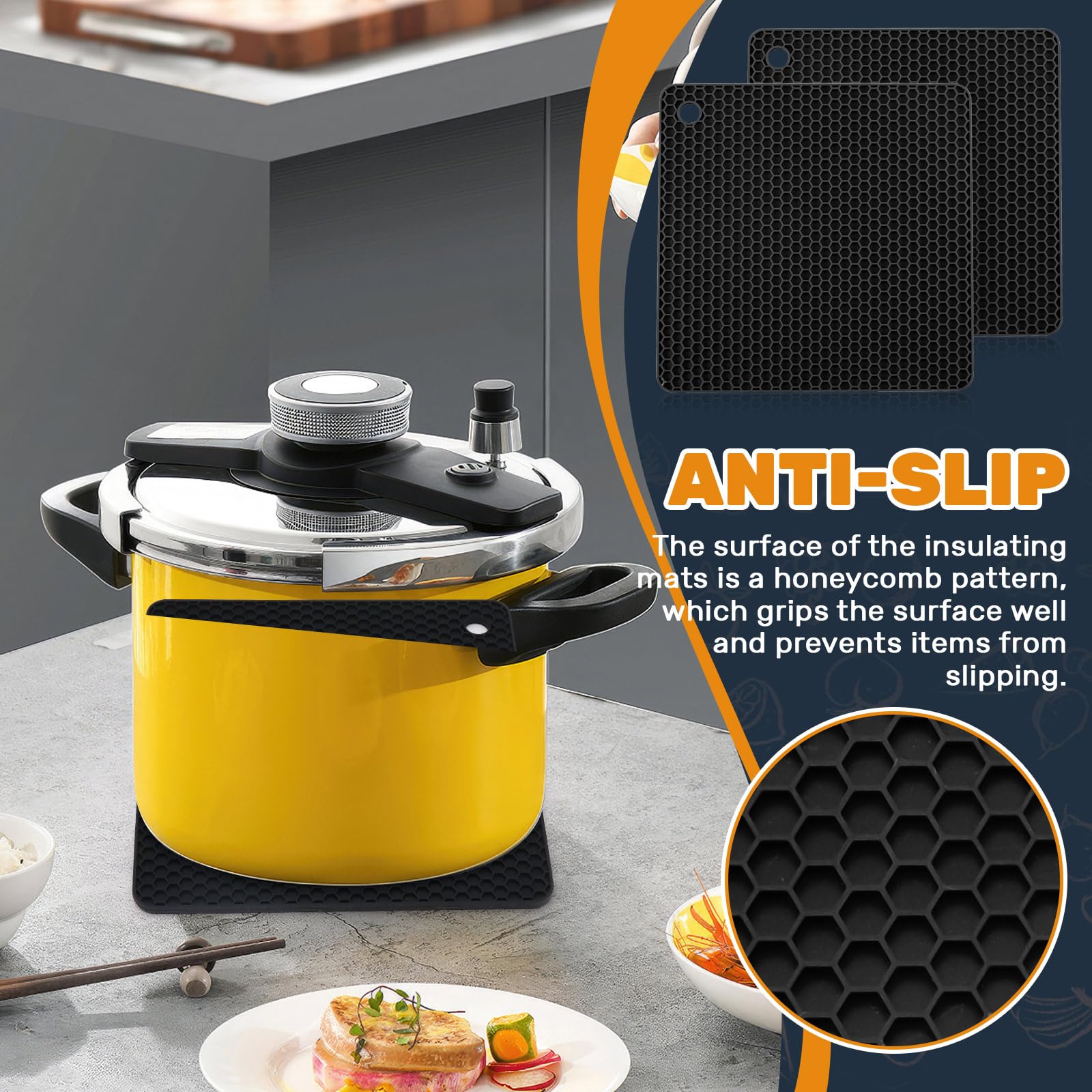 BELEFU Lot De 2 Tapis En Silicone Pour Comptoir De Cuisine