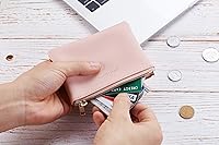 Vista 4 de Chelmon - Monedero de piel auténtica con zíper para hombre y mujer