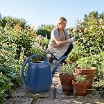 Fasmov Watering Can Plastic 4 Litre Lightweight Water Sprayer Watering Bottle for Garden Outdoor House Flower Bonsai Plant (Blue)