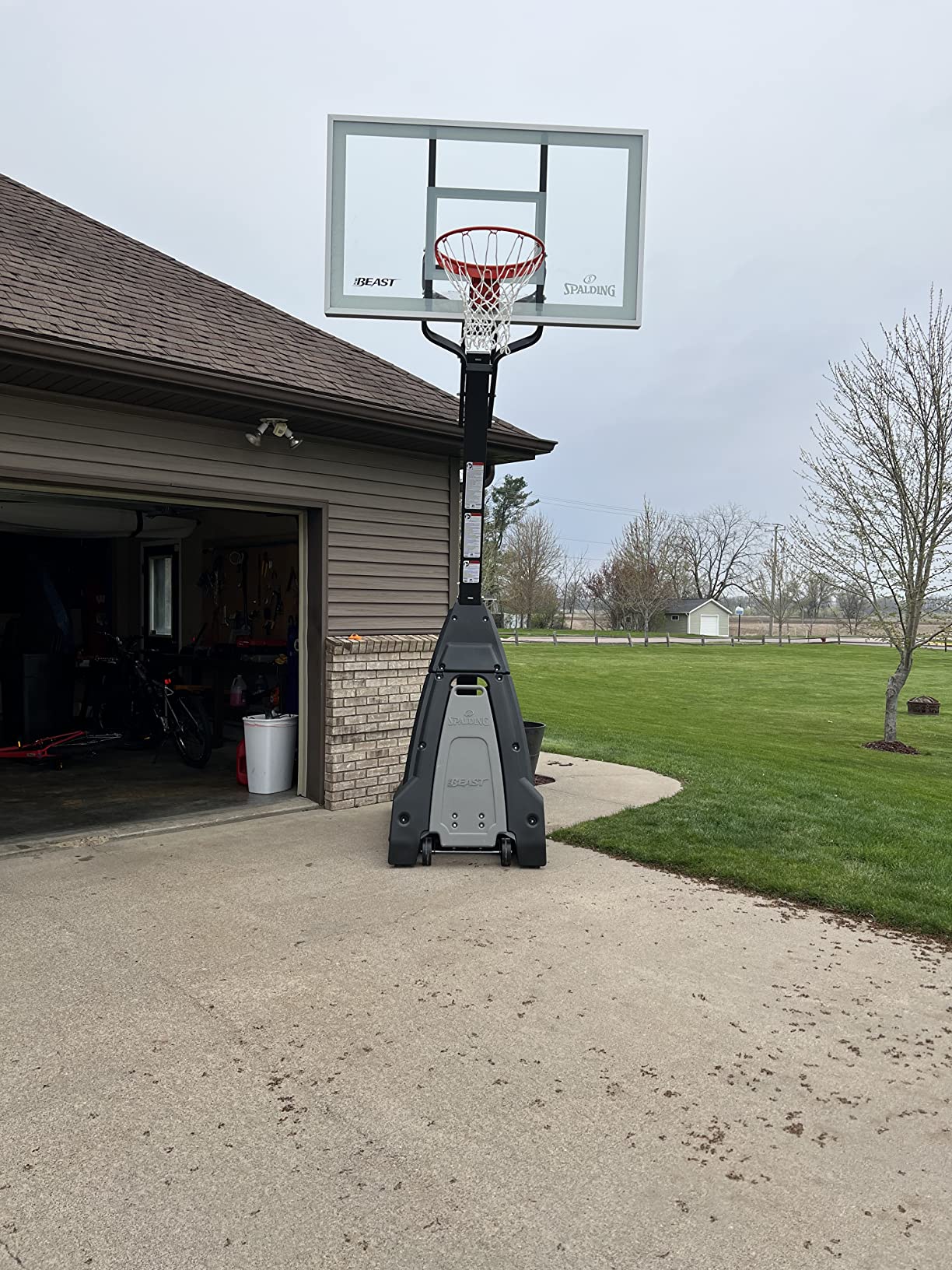 76/mo Finance Spalding The Beast® Portable Basketball Hoop Buy Now