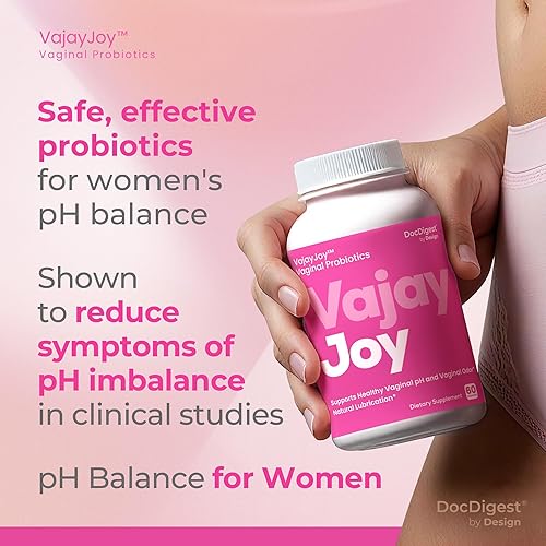 Miniatura 6 de VajayJoy Píldoras de equilibrio de pH - Probiótico vaginal para mujer para la regulación del pH, clínicamente demostrado para restaurar el