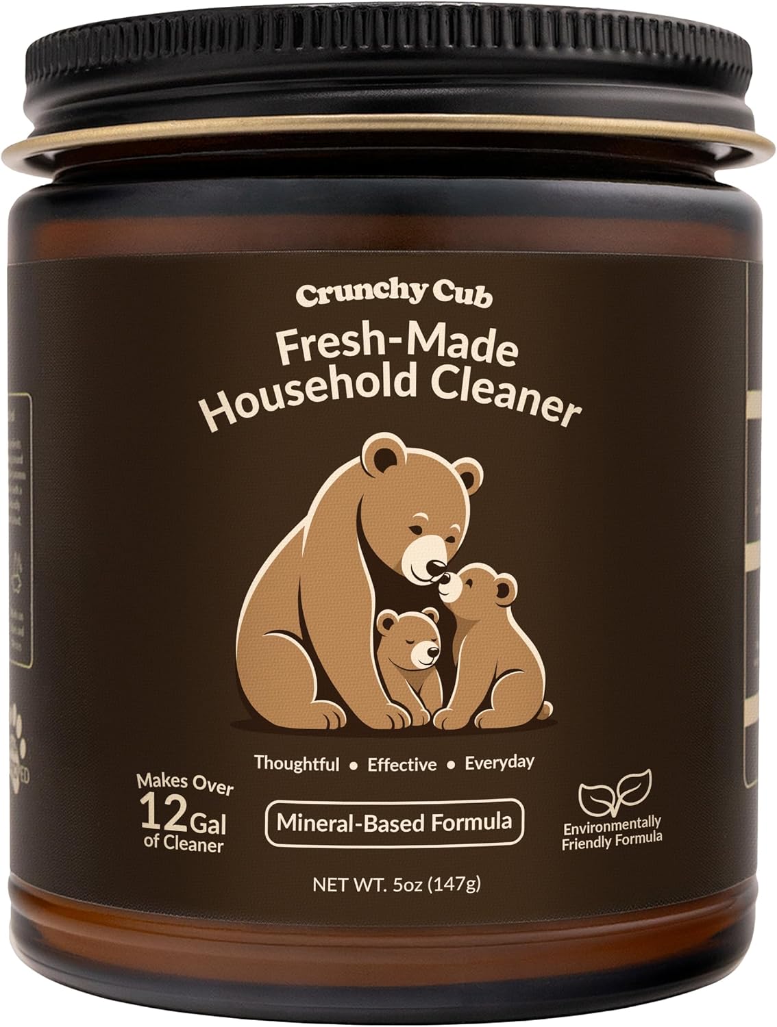 All Purpose Cleaning Powder, 5 oz | Mineral-Based Concentrate Makes Up to 12 Gallons | Kitchen, Bathroom & Countertops | Just Add Water | Gentle for Families