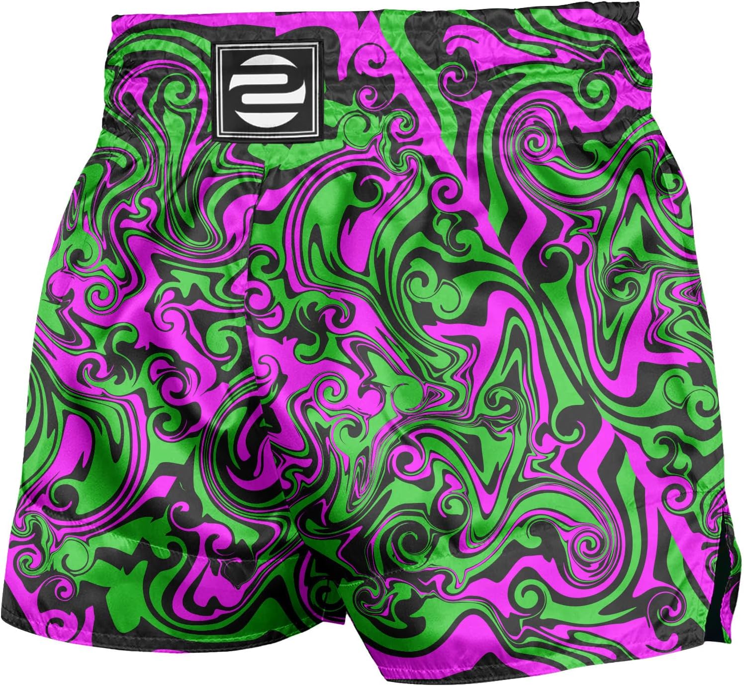 O2TEE Unisex Vibrant Muay Thai Shorts Training Boxing Clothing Martial Arts Trunks