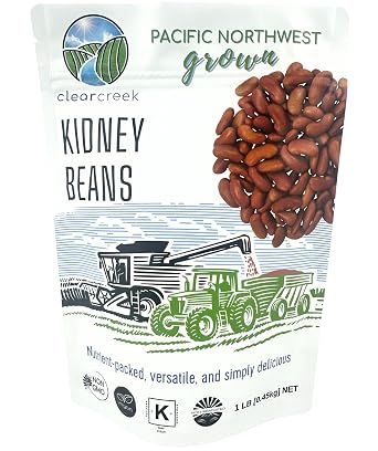 CLEAR CREEK Certified Glyphosate Residue Free Kidney Beans | 1 LB | Project Non-GMO Verified
