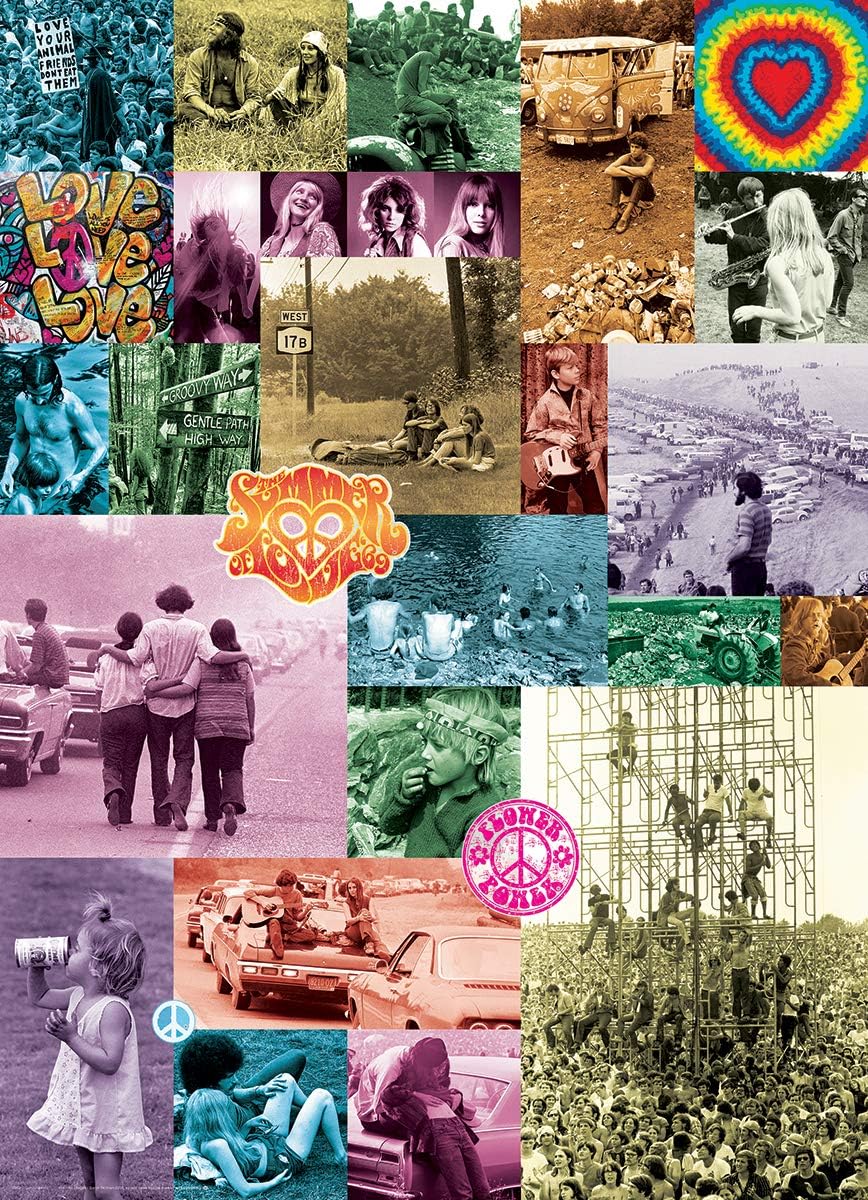 EuroGraphics 60s Love Collection by Baron Wolman 1000-Piece Puzzle