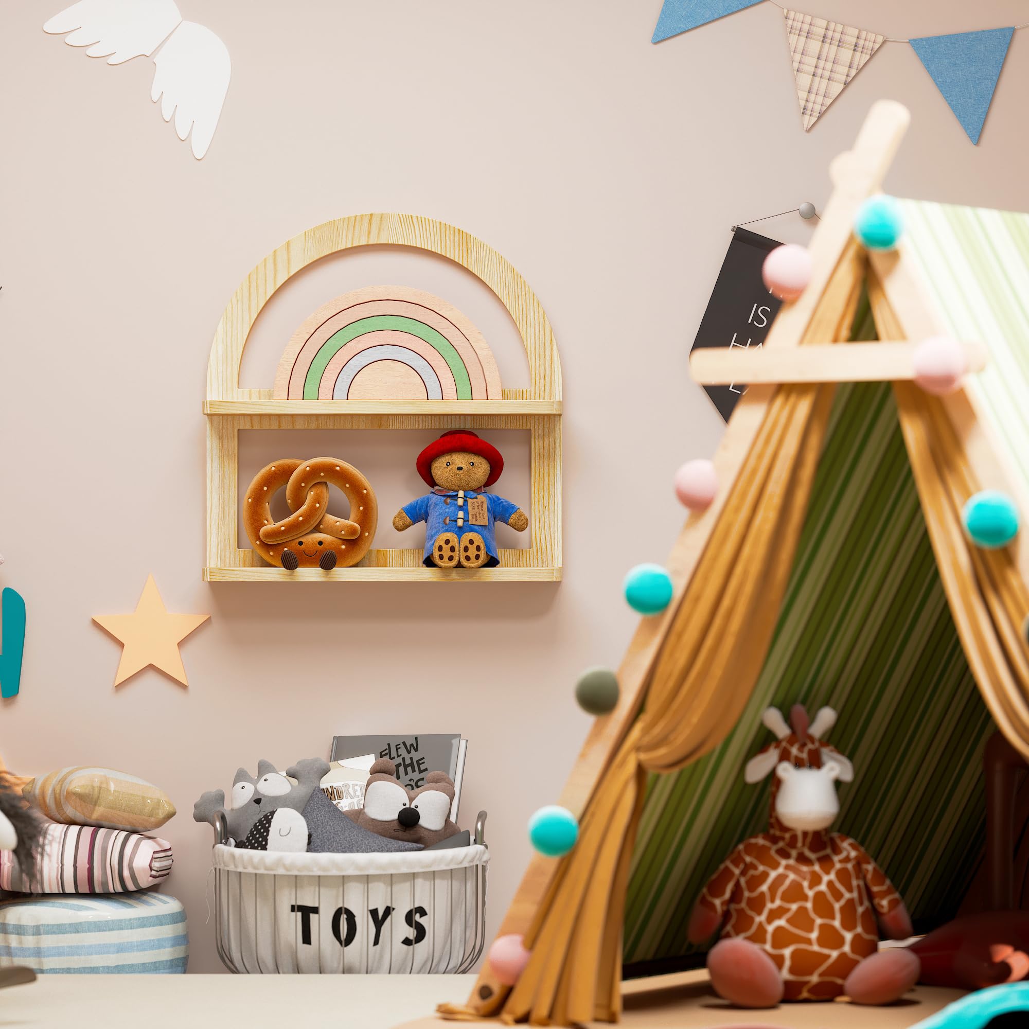 [希少品] enfant アンファン 2段シェルフ ハート型カットアウト 希少品] enfant アンファン 2段シェルフ ハート型カットアウト 希少品