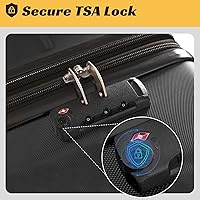 Vista 6 de MERAX TRAVELHOUSE - Juego de maletas (3 piezas, extensibles, ligeras), Black2019.), PP036705NAA