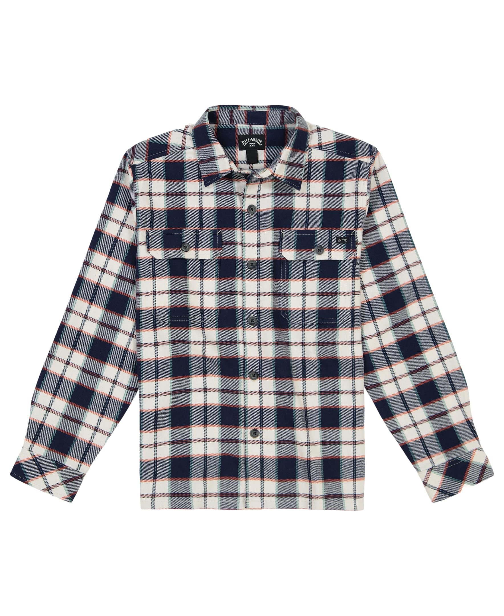 Billabong Boys' Long Sleeve Button-Down Flannel Shirt