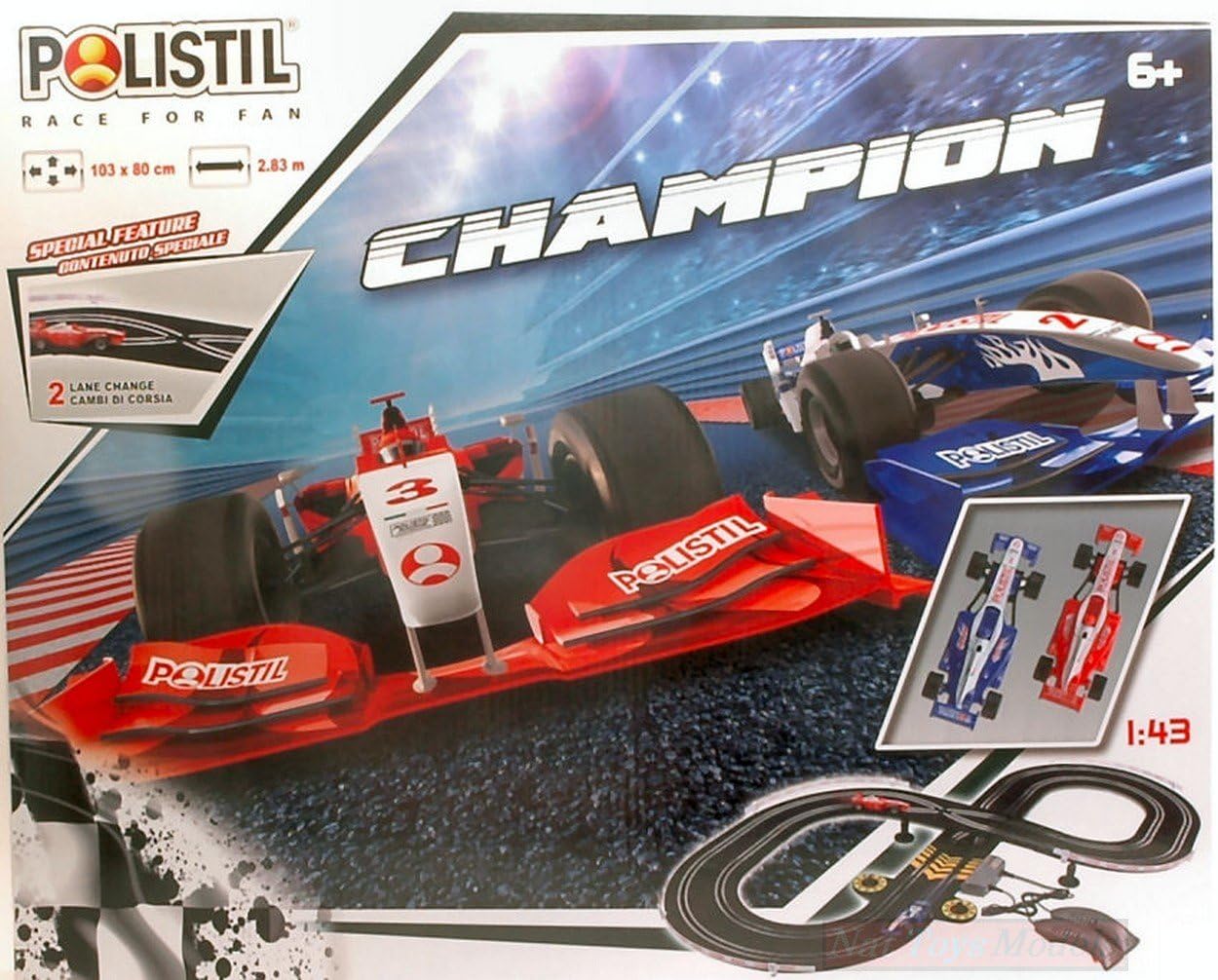 SCALE MODEL COMPATIBLE WITH PISTA CHAMPION cm 103x80 1:43 PT96017