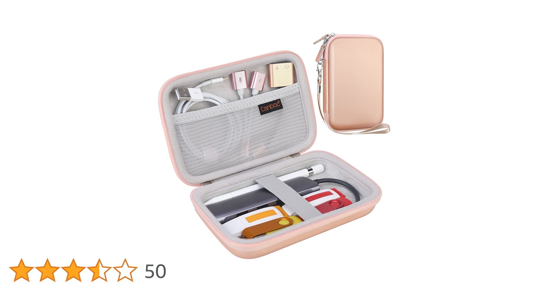 ポータブル収納ケース ローズゴールド EVAハード保護収納ケース ポータブル収納ケース ローズゴールド EVAハード保護収納ケース