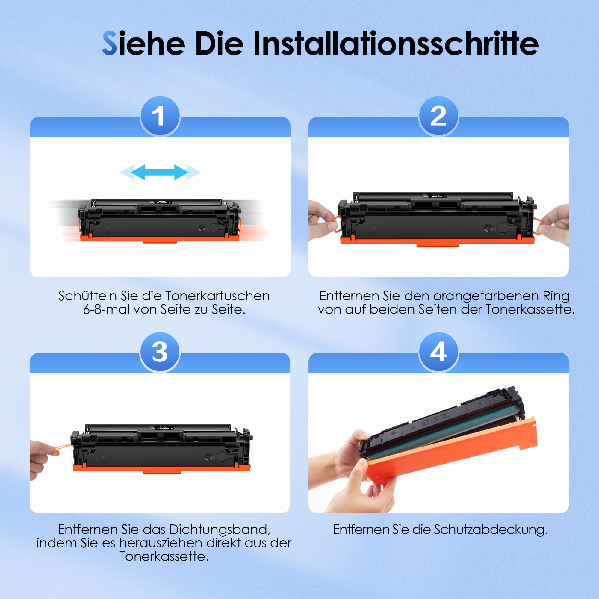 216A Toner Kompatibel für HP 216A für HP Color LaserJet Pro MFP M183fw | Kompatibel für HP Color LaserJet Pro MFP M183fw M182n M182nw M155a M155nw W2410A W2411A W2412A W2413A (4-Pack)