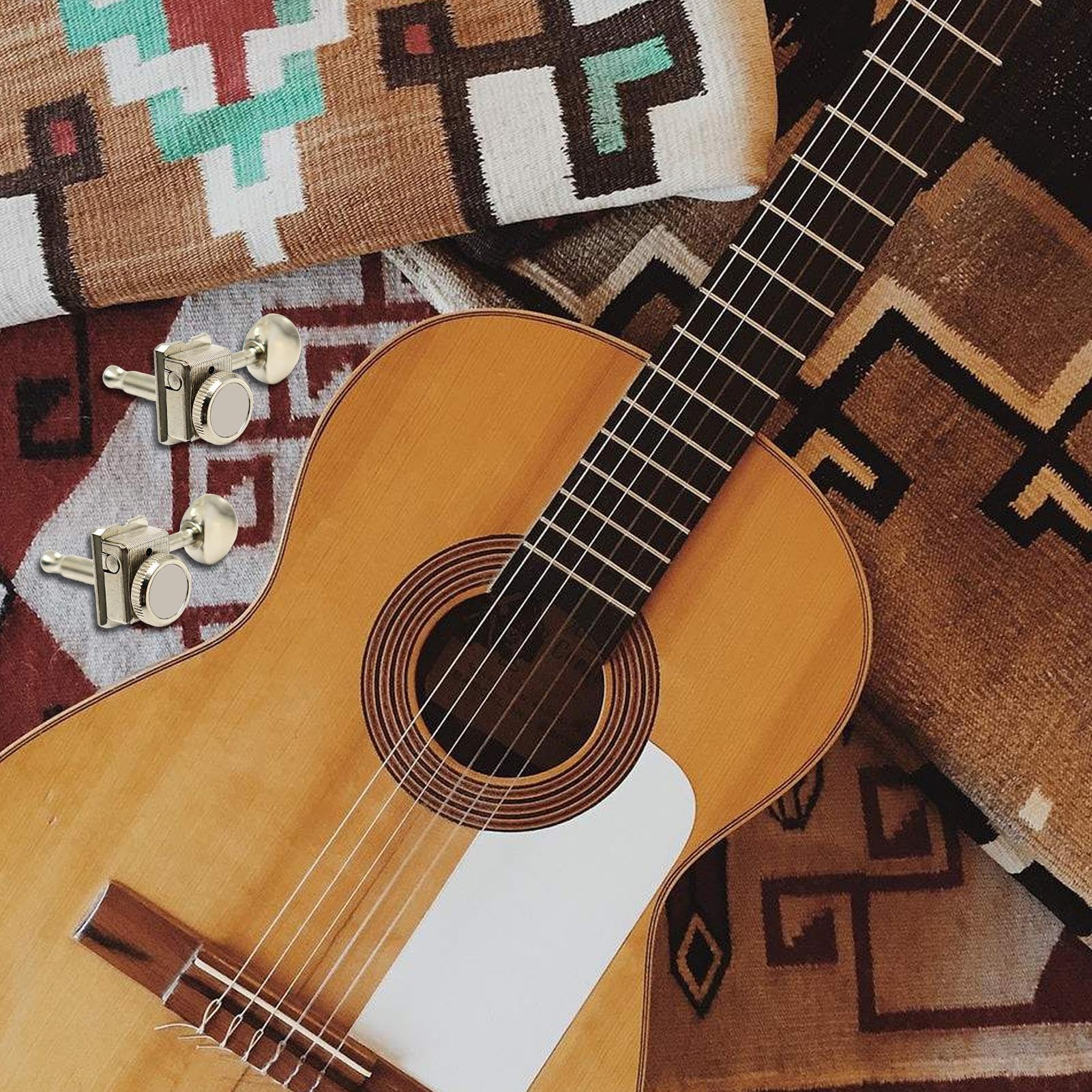 Afinadores De Bloqueo Herramienta Portátil Vintage Para Afinar Instrumentos | Clavijas Y Mandos De Precisión Para Guitarra Para Hijos Familiares Amigos Expertos Aprendices Hombres