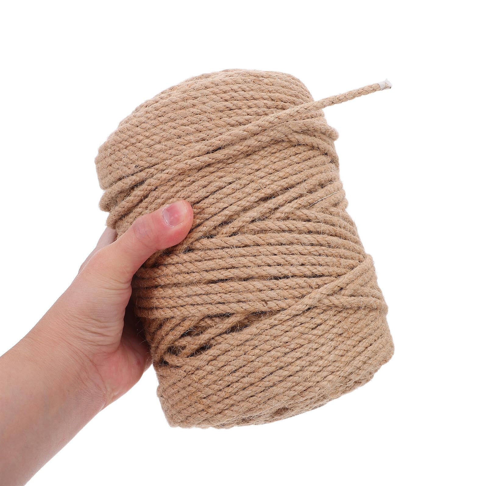 jojofuny Corde Jute Naturelle Tressée Ficelle pour Radeau Jardinage Emballage Colis Projets Décoratifs Intérieur Extérieur
