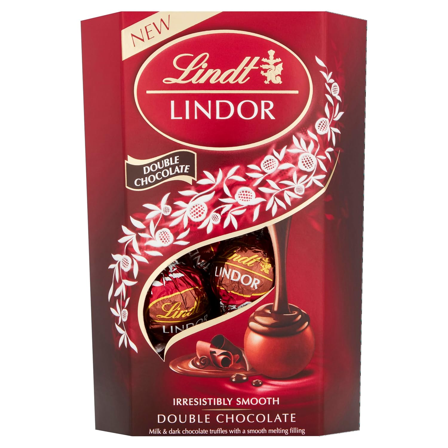 Lindt Lindor Double Chocolate Truffle Box   Approx. 16 Balls 200 g