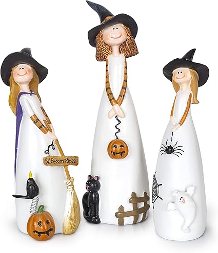 Amazon.com: Besti Halloween Witch Decorations, 3 Piece Set, Cute Home ...