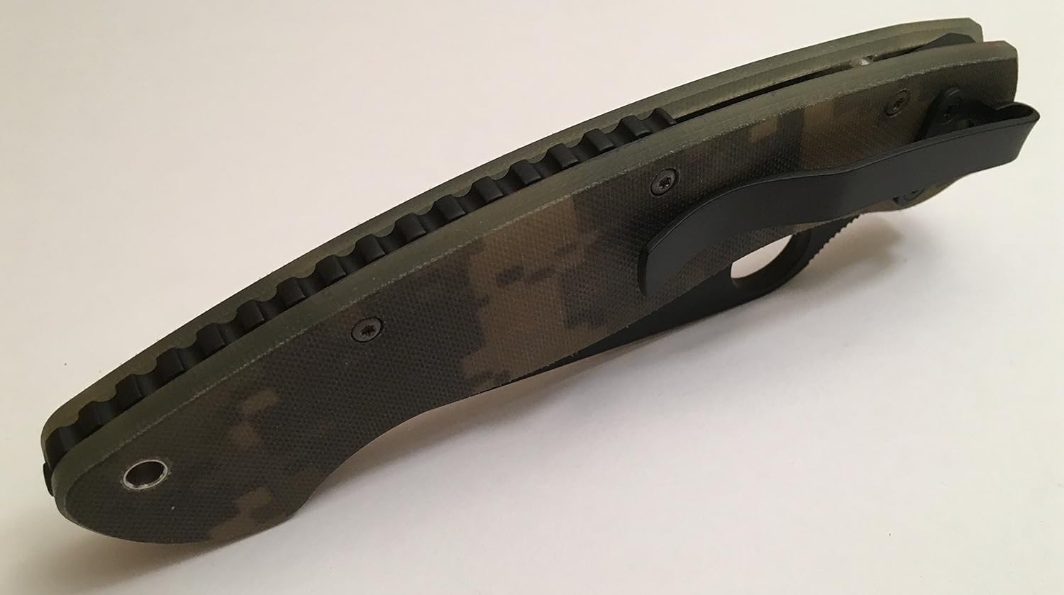 Black Titanium Back Spacer for Spyderco Military Knife C36GPE C36GPCMOBK