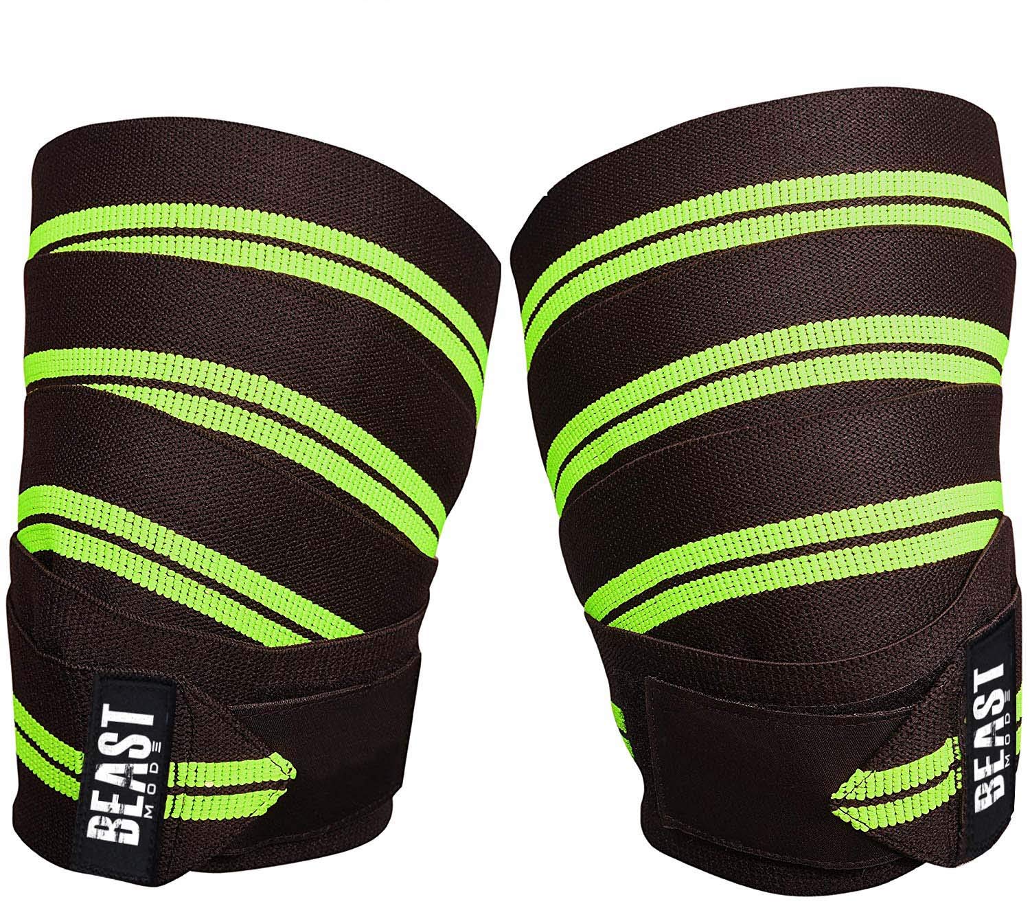 STEIGEN FITNESS Sports Knee Wraps for Squats, Knee Support for Gym (Pair) (B08FMV3X3Q) Amazon Price History, Amazon Price Tracker