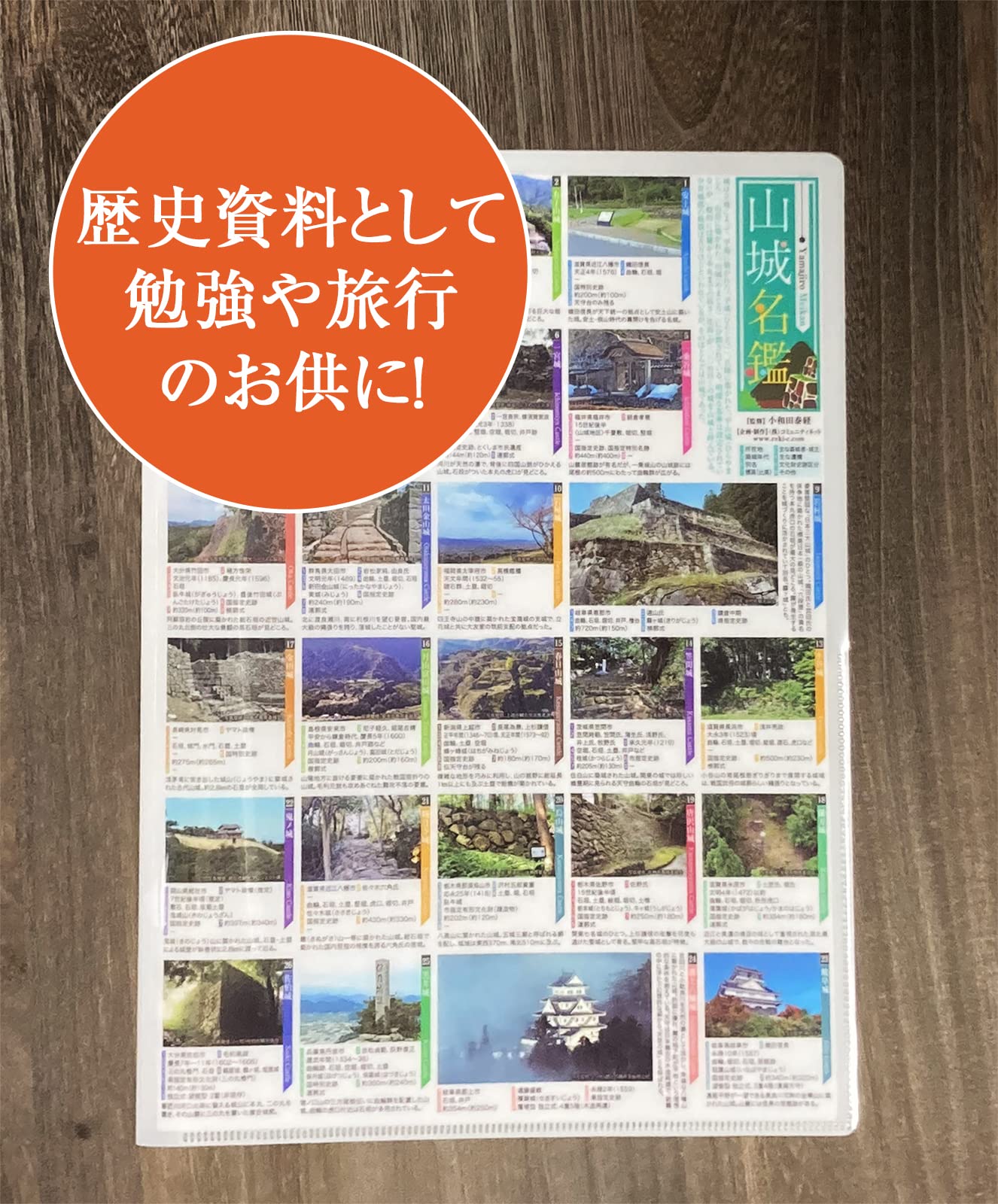 Amazon.co.jp: 【山城名鑑 Wポケットクリアファイル】A4 歴史 日本史