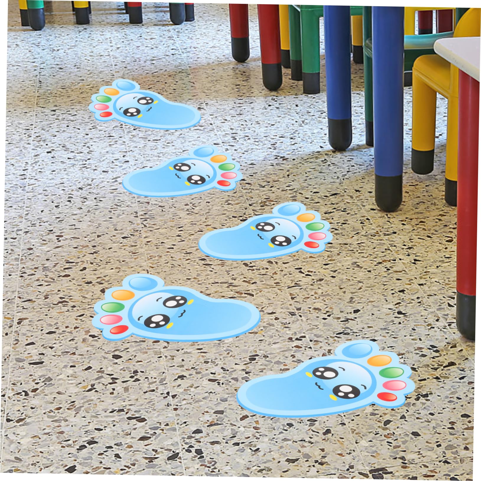 12 Pairs Adesivi Con Impronte Bambino Decalcomania Dei Piedi - Foto 11