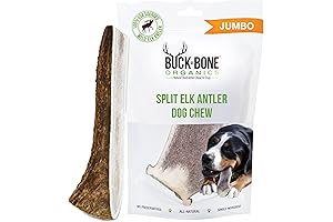 Buck Bone Organics Elk Antlers for Dogs: Long-Lasting Chews for Aggressive Chompers