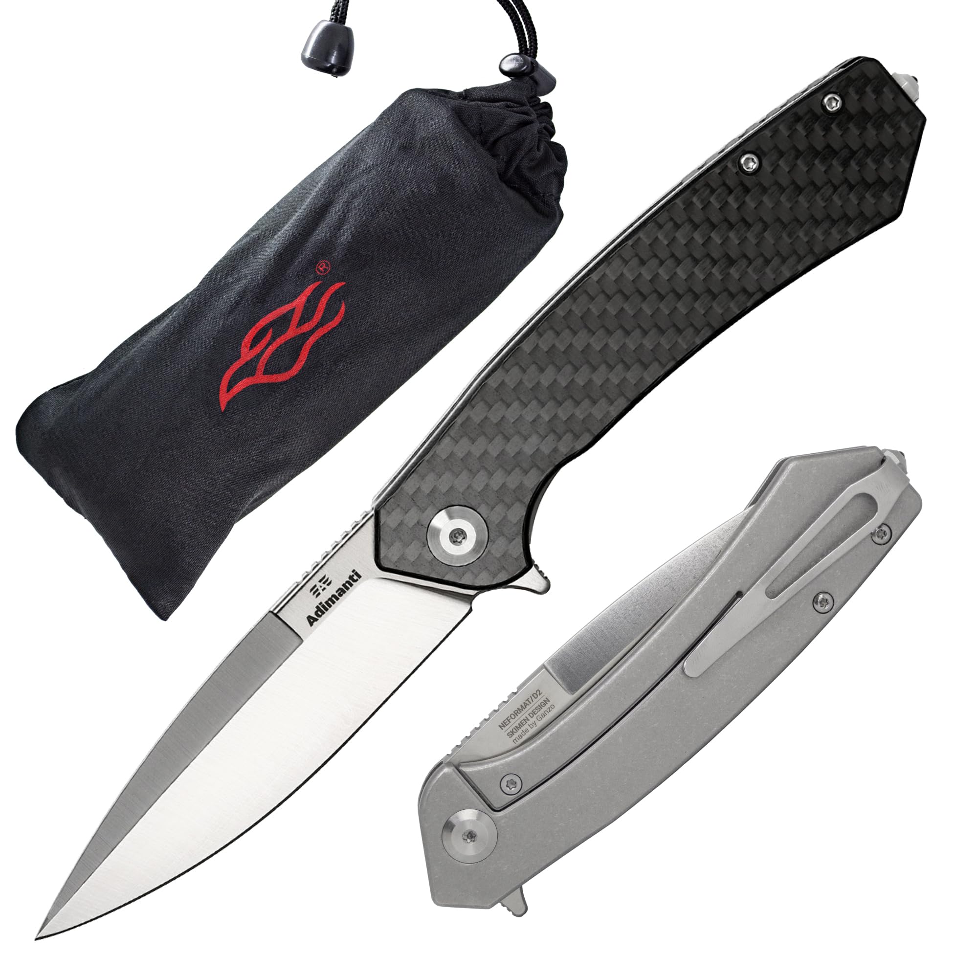 Amazon.com: Firebird GANZO Adimanti Skimen Pocket Folding Knife