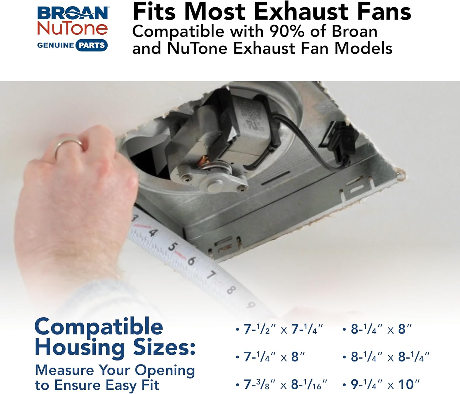 Broan-NuTone RCM700 Magnetic Universal CleanCover™ Bath Fan Replacement Grille