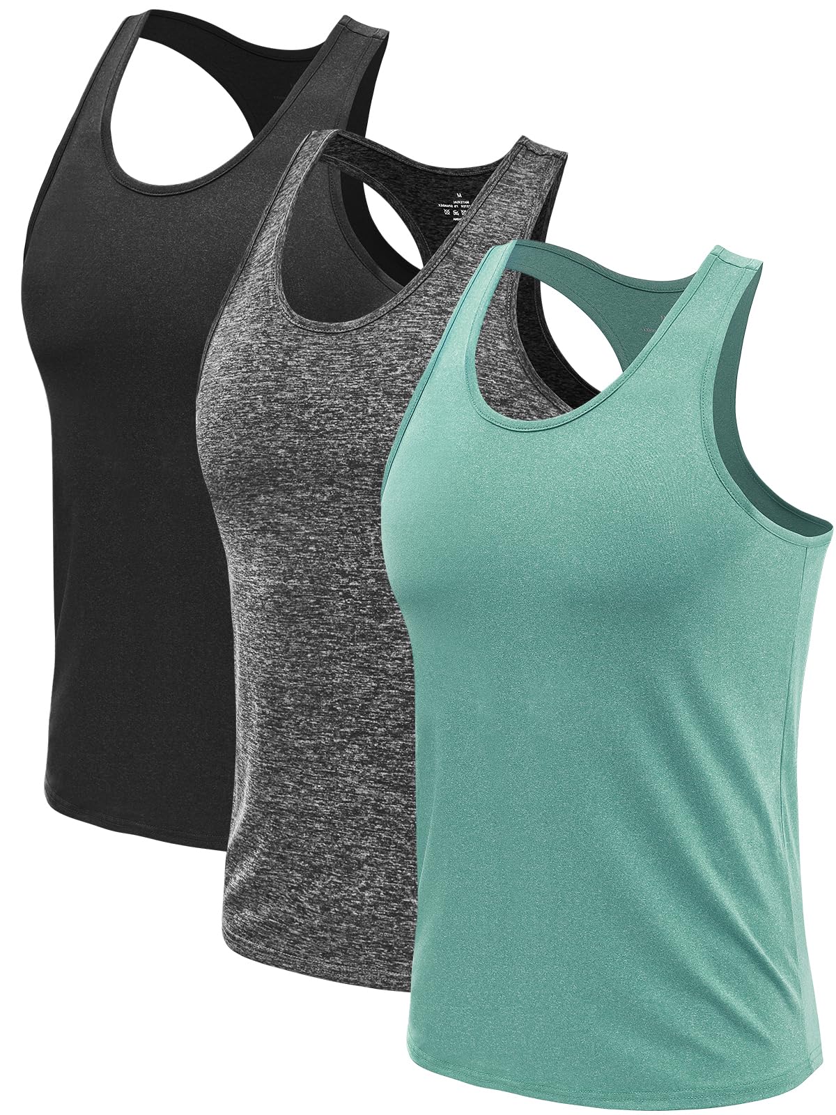 Ymmchy Herren Sport Tank Top Ärmelloser Muskelshirt Gym Tanktop Fitness Quick Dry Achselshirt Training Unterhemd 3er Pack