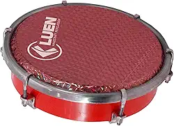 Tamborim 6' Abs Vermelho 6 Tarr Pele Holografica Vermelho