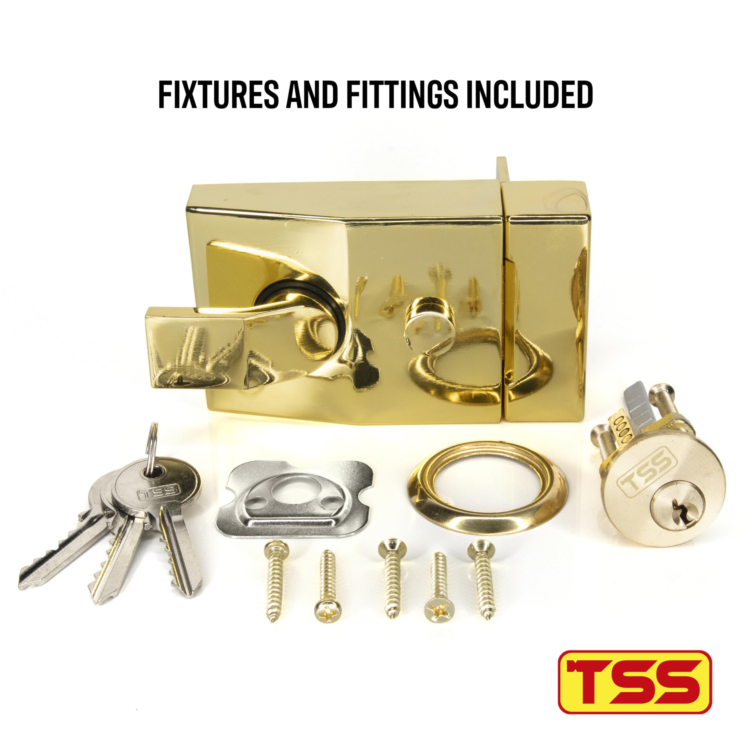 TSS Standard Non-Deadlocking Nightlatch, 60mm Backset - Image 3